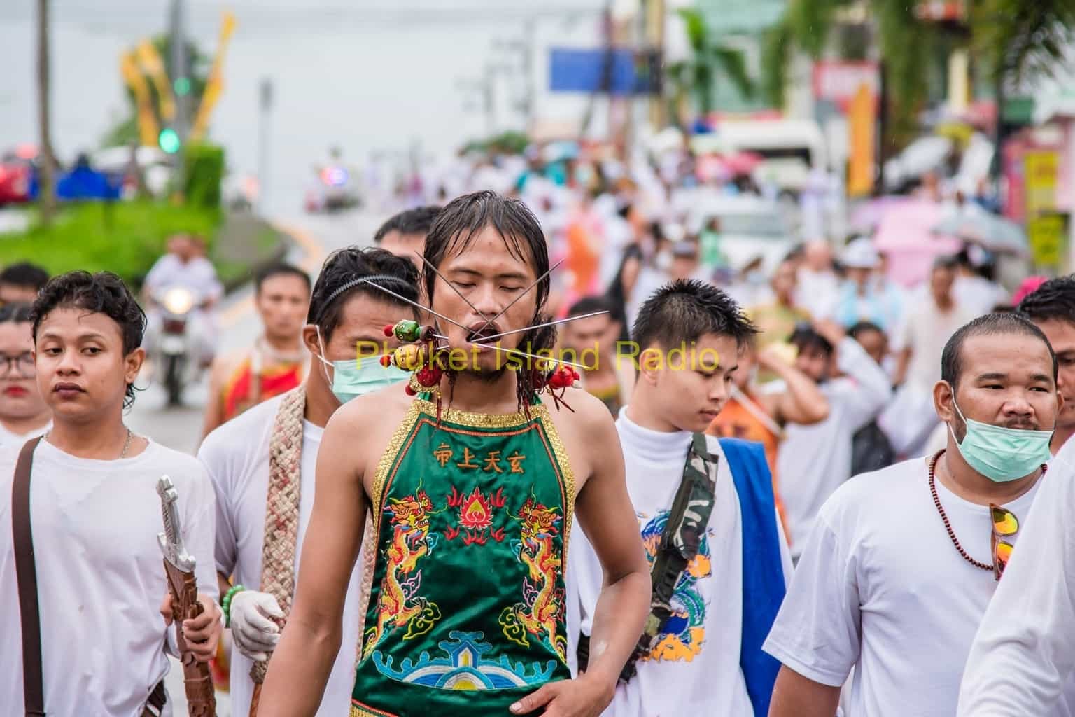 First Parade of the 2016 Phuket Vegetarian Festival