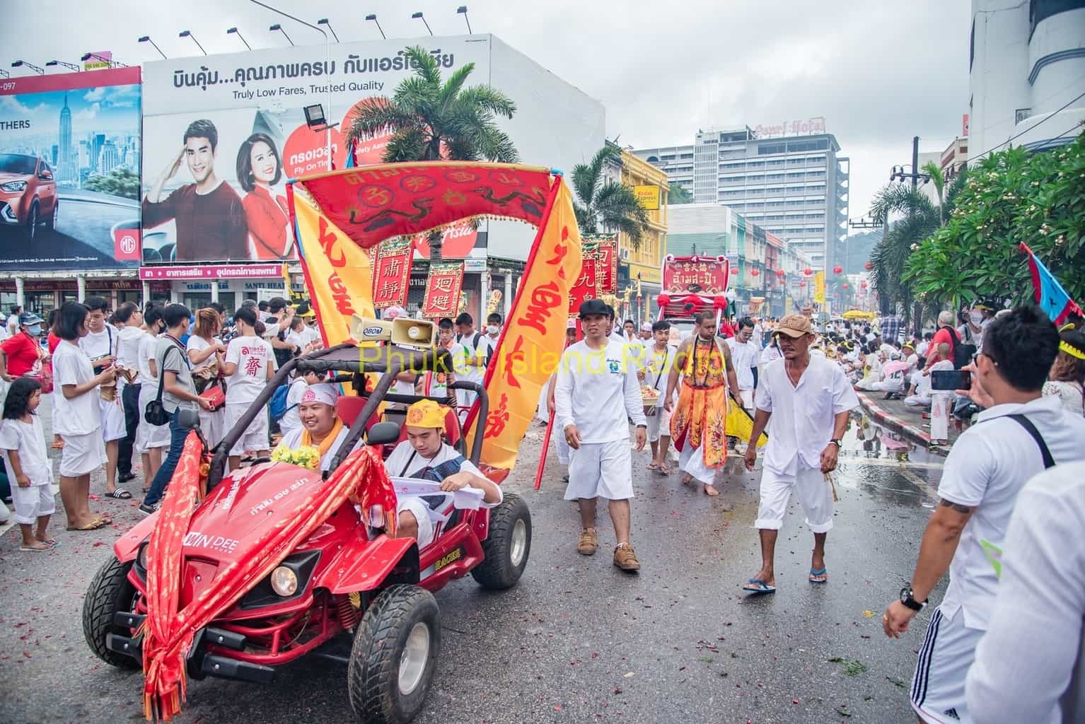 Second parade of the Phuket Vegetarian Festival in Phuket Town