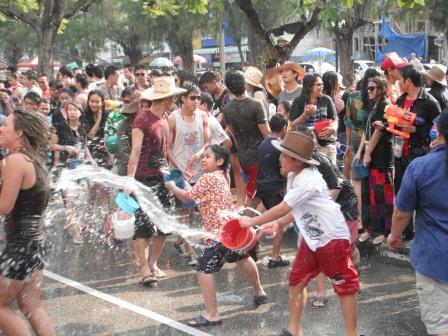 Songkran in Phuket, Thailand "The largest water fight in the world"