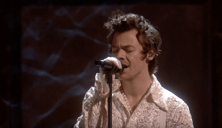 Harry Styles Perform ‘Falling’ at 2020 BRIT Awards