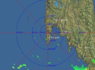 Phuket weather radar - where is the rain coming from