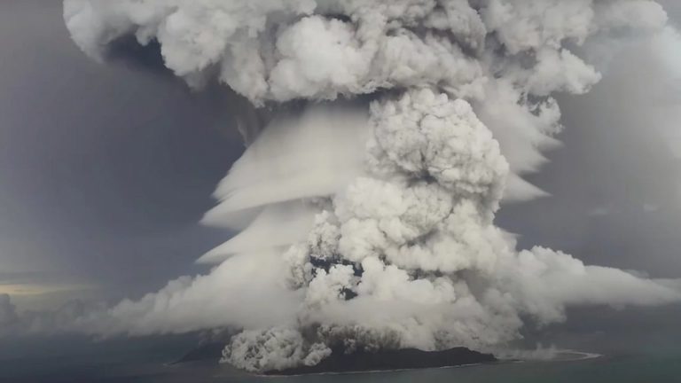 The Tonga eruption 2022 one year on.